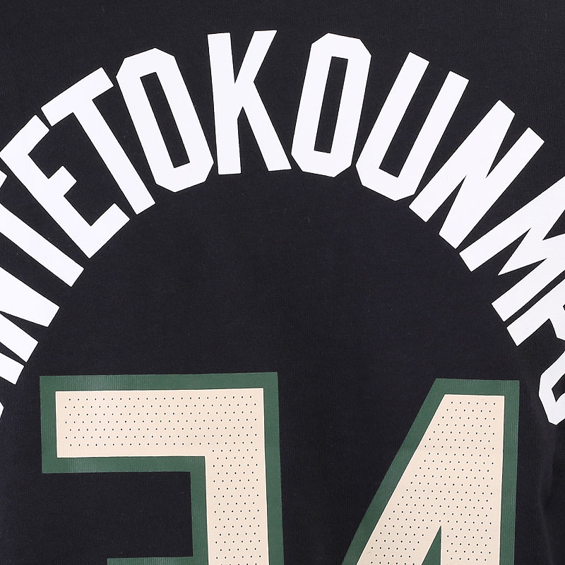 мужская черная футболка Nike Giannis Antetokounmpo Bucks Statement Edition Tee CV9992-016 - цена, описание, фото 4